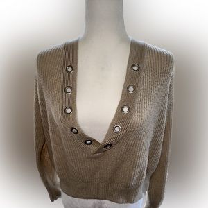 H&M tan sweater size small